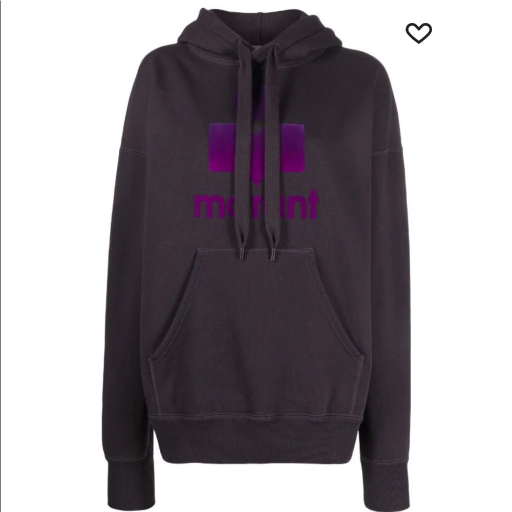Isabel Marant Étoile logo-patch long-sleeve hoodie, SIZE 36 SIZE SMALL. 0254